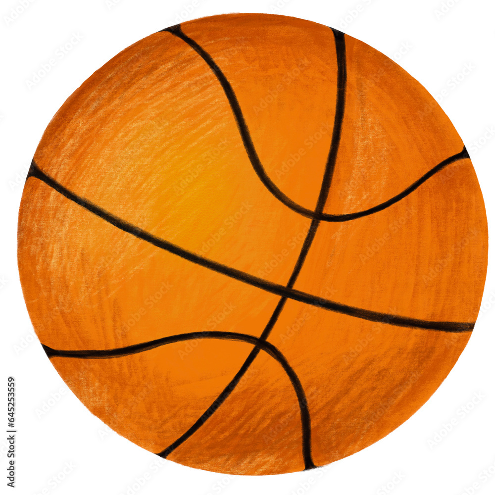 Fototapeta premium basketball isolated on white