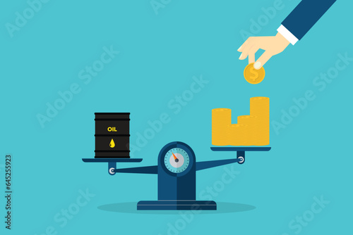 Rising oil prices. Gas, fuel, gasoline prices.
