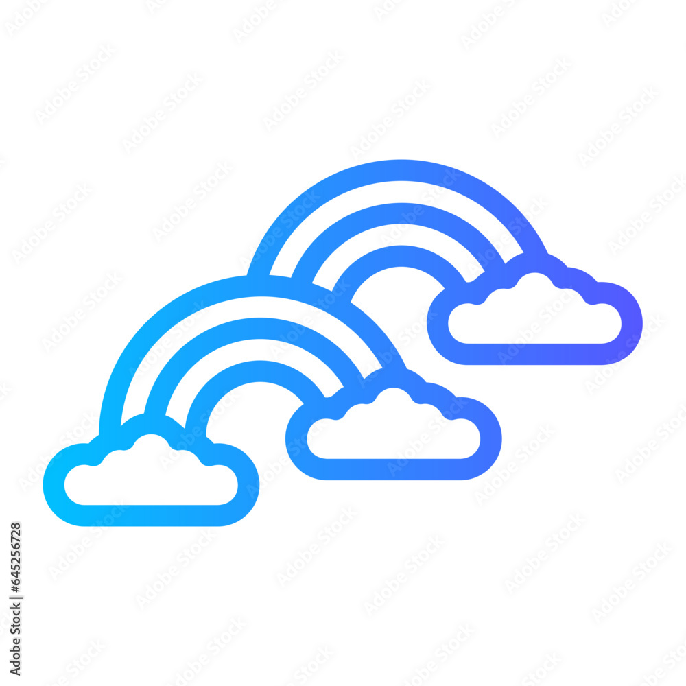 rainbow gradient icon rainbow gradient icon