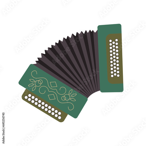 accordion isolated on white background