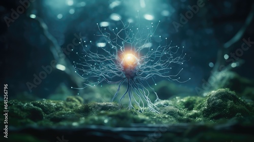 biotechnology dna illustration energy source origin Generative By AI