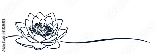 The symbol of a big water lily.