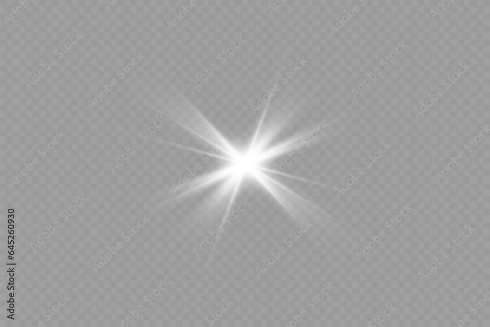 Dazzling flash. Bright Star. Magic dust. Brilliant vector. Bright sun. Glare. shining beam. Rash. Dazzling flash. Bright Star. Magic dust. Brilliant vector. Bright sun. Glare. shining beam. Rash.