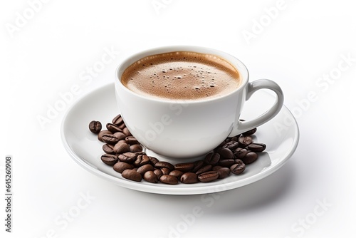 Cup of coffee isolated on white background 