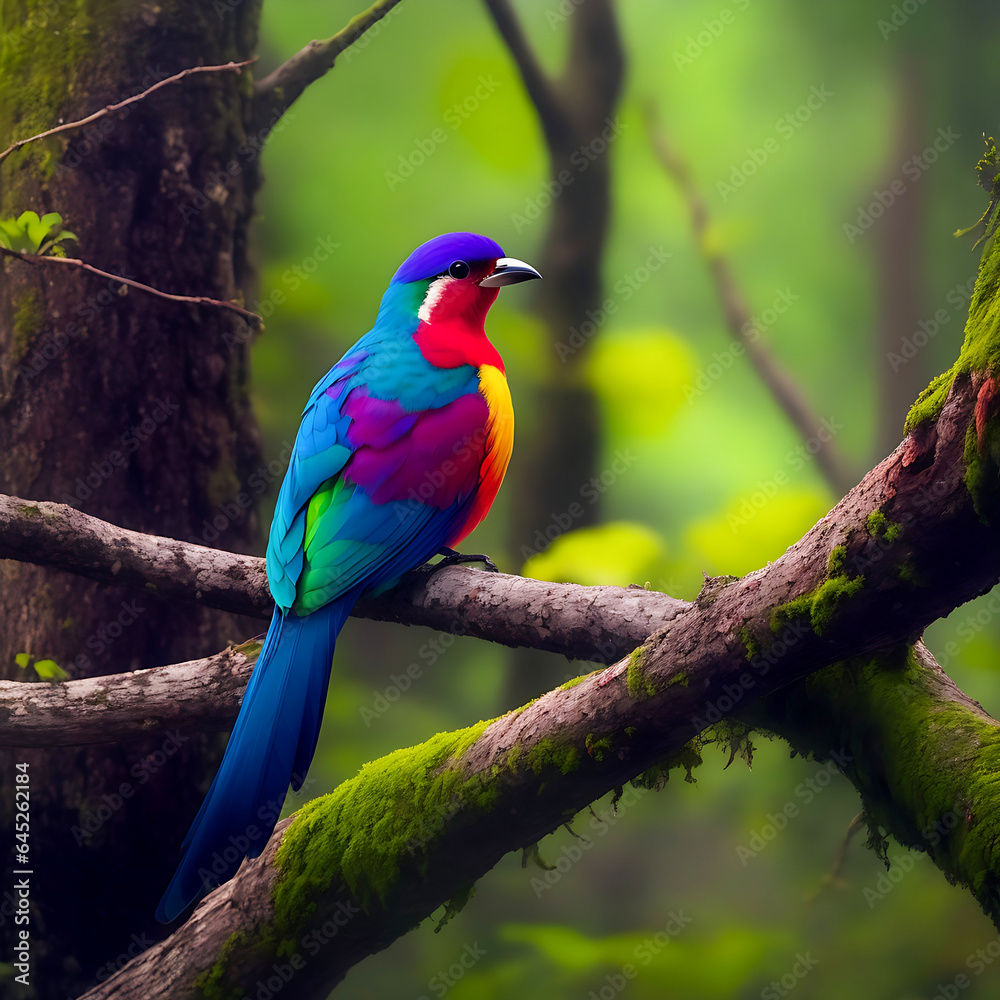 Beater Merops apiaster one of the most colorful birds Ai generated 