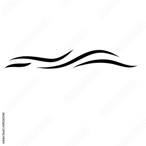 Doodle Of Wind Gust Isolated on a White Background 