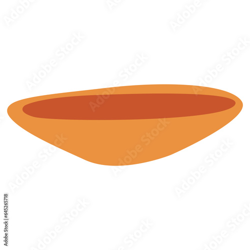 Plate flat illustration