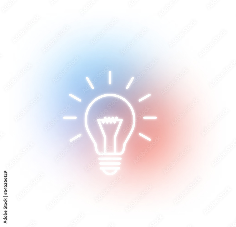 light white bulb ideas bling gradient brainstorm smart thinking shadow inspiration innovation concept