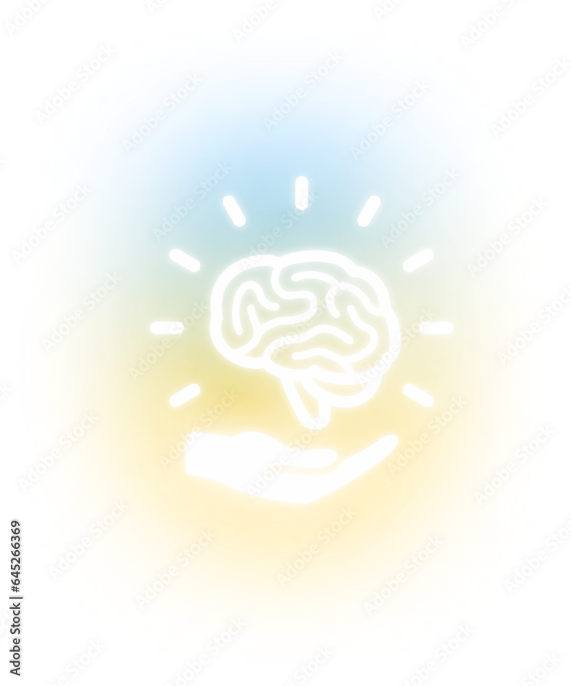 Obraz premium light white bulb ideas bling gradient brainstorm smart thinking shadow inspiration innovation concept