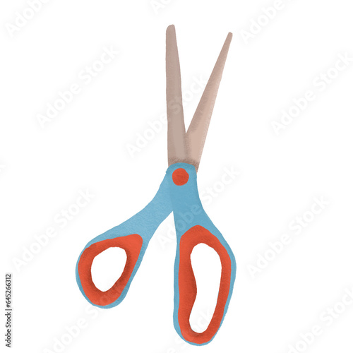 Scissors hand drawn