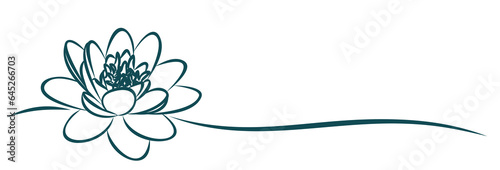 The symbol of a big water lily.