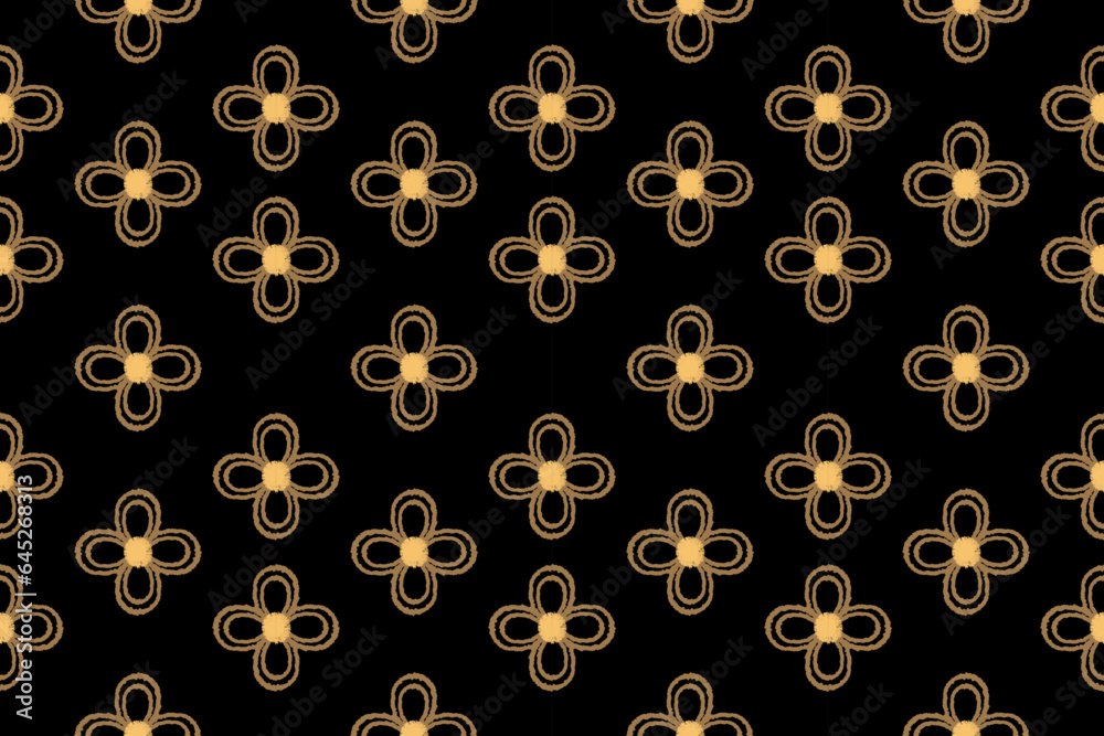 Seamless fabric pattern with traditional ornaments Design for backgrounds, carpets, wallpapers, clothes, wraps, batik, fabrics.