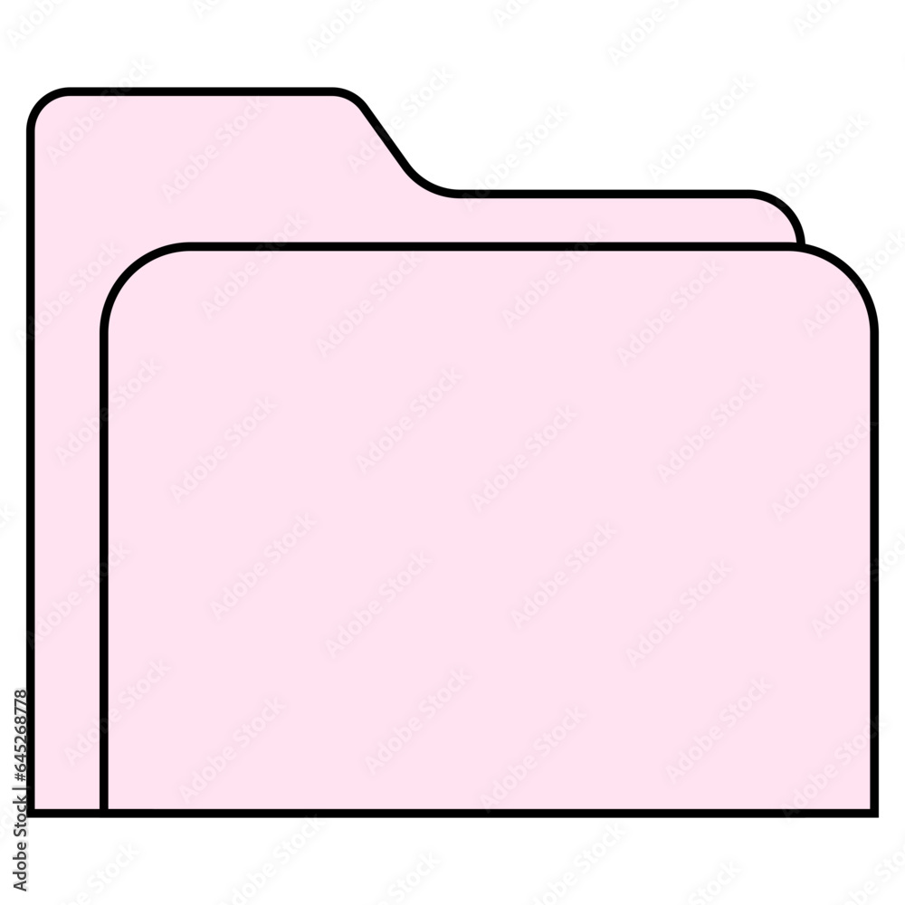 Folder line filled illustration Folder line filled illustration