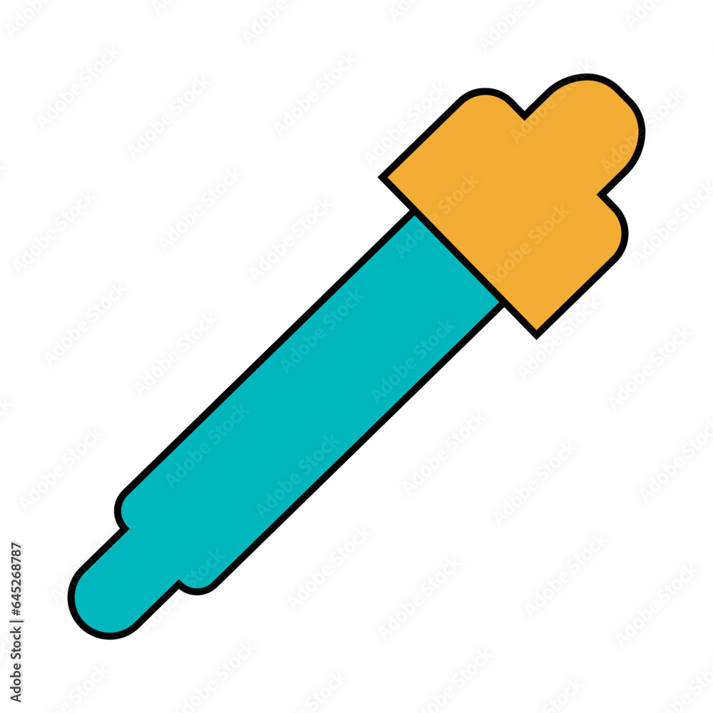 Eyedropper tool line filled illustration Eyedropper tool line filled illustration