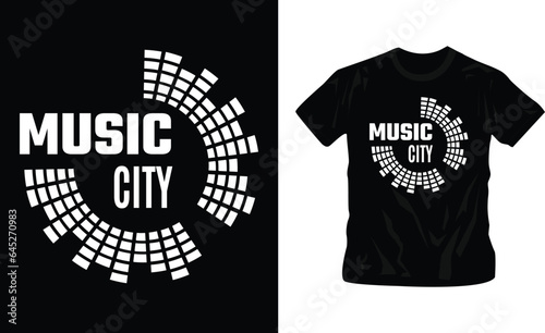 Band logos, album covers, party time musical festival vector illustration t-shirt design editable template