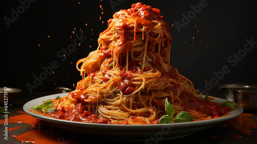 delicious spaghetti food dish