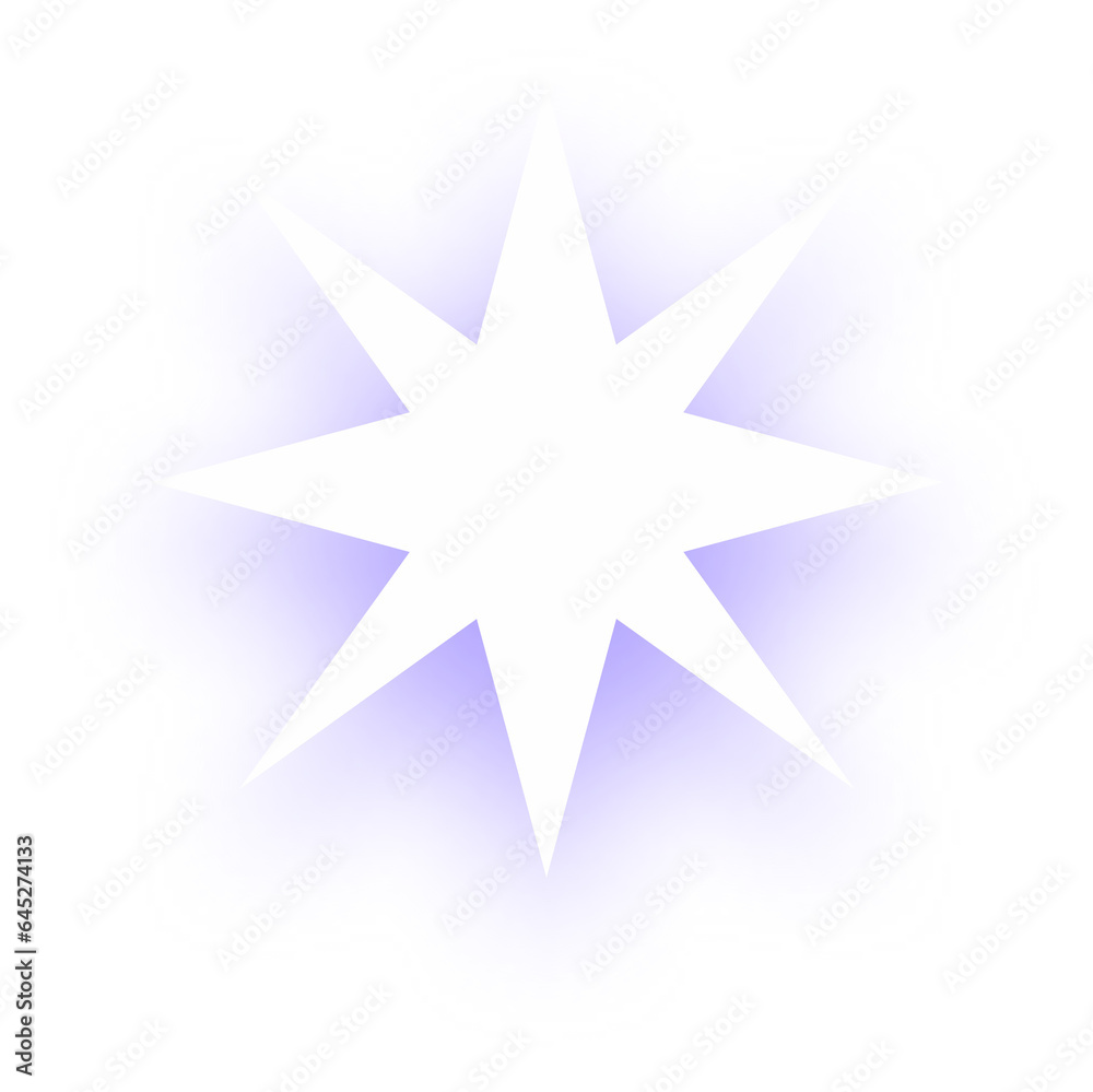 Blending Light, Paper Cut 3D, Flower, Star, and Shadow for Decorative Magic