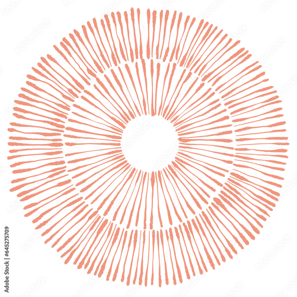 Patterned circle shape