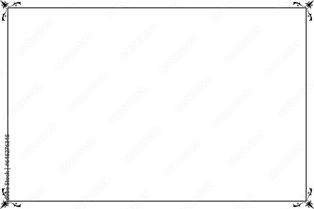custom made wallpaper toronto digitalGeometric of border frame of template. Design swirl black on white background. Design print for illustration, cover, certificate, menu, background. Set 23