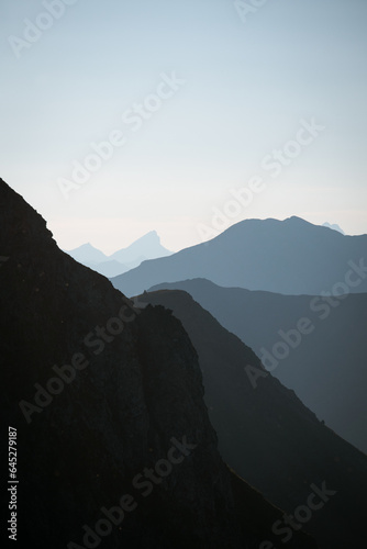 sunset in the mountains