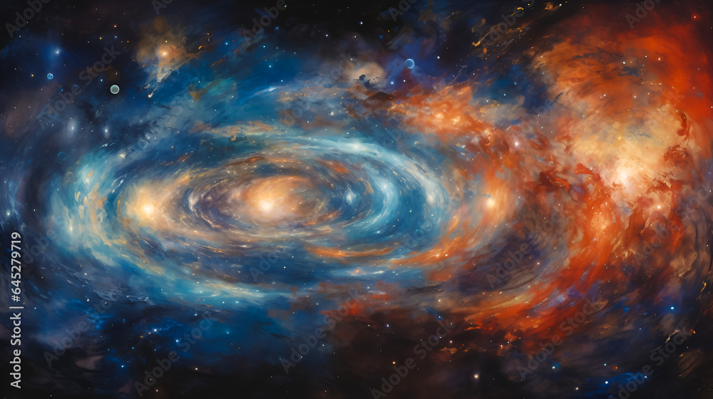 Beautiful multiverse wallpaper, galaxy background