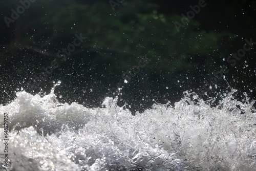 water jet spray abstract background flow stream river nature © kichigin19