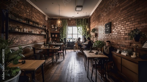 Boho and loft-style specialty coffee house with urban vibe 