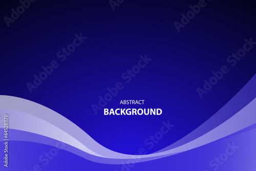 Blue and white wave modern background with space for text and message. template design	