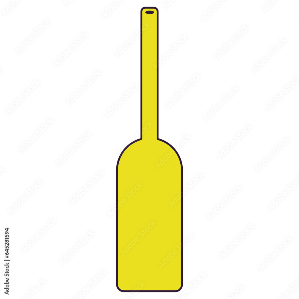 Modern vase line filled illustration Modern vase line filled illustration