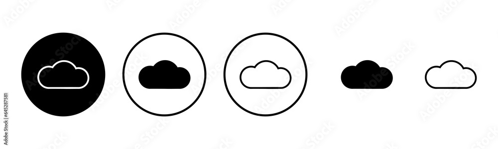 Cloud icon set illustration. cloud sign and symbol Cloud icon set illustration. cloud sign and symbol