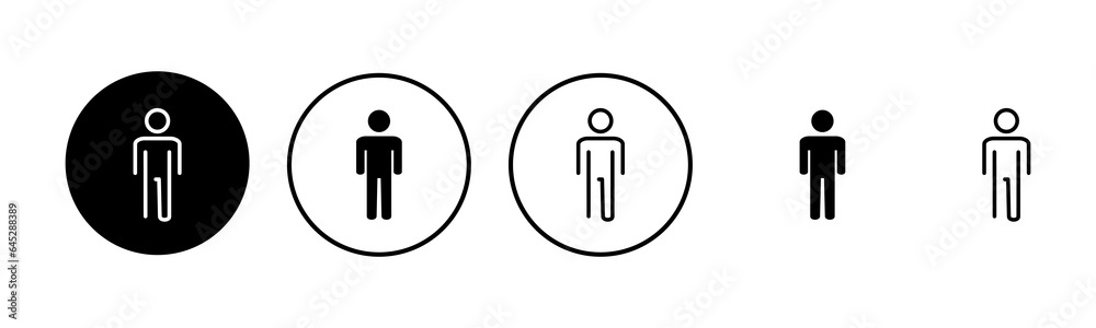 Man icon set illustration. male sign and symbol. human symbol Man icon set illustration. male sign and symbol. human symbol