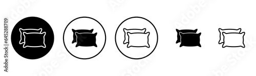 Pillow icon set illustration. Pillow sign and symbol. Comfortable fluffy pillow