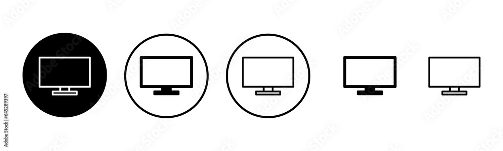 Tv icon set illustration. television sign and symbol Tv icon set illustration. television sign and symbol