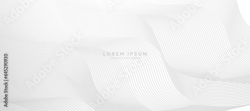 White curve abstract background vector illustration. curved banner background