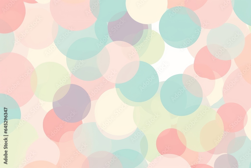 Colorful circles on a blank canvas Colorful circles on a blank canvas