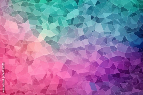 A vibrant abstract background filled with a mosaic of small triangles