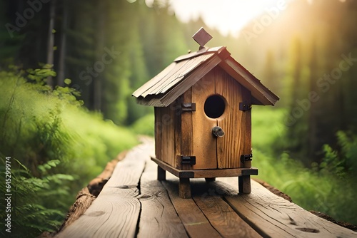 bird house in the forest