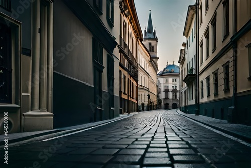 narrow street in the town © azka