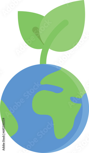design vector image icons sprout planet