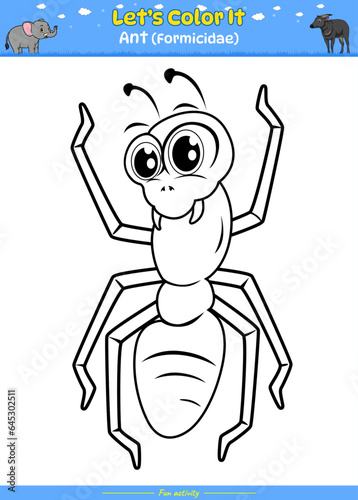 Lets color it Ant Cartoon