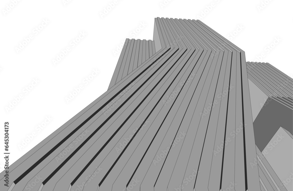 Architectural background vector 3d illustration Architectural background vector 3d illustration