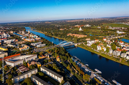 Magdeburg in Sachsen Anhalt aus der Luft   Luftbilder von Magdeburg 