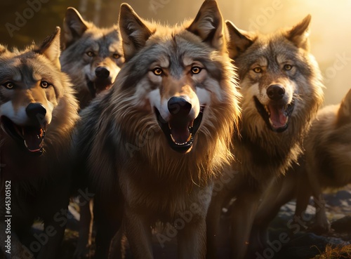 A group of wolves © cherezoff