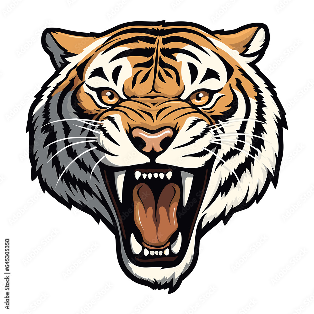 Tiger Angry Head, generative ai. Tiger Angry Head, generative ai.