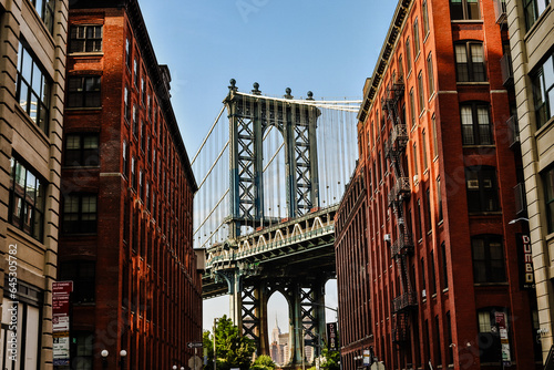 DUMBO view on Manhattan Bridge, Brooklyn, NYC