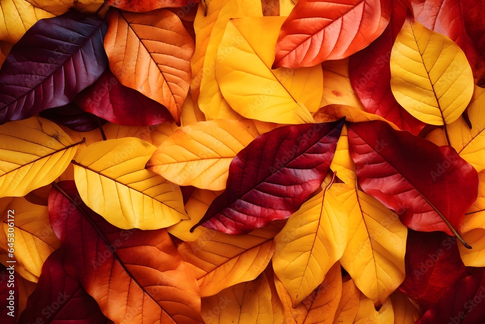 Colorful autumn leaves background. 