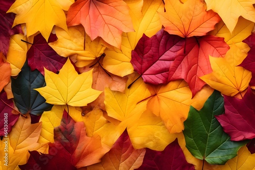 Colorful autumn leaves background. 