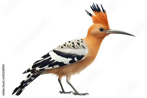  Hoopoe( Upupa) bird cut out transparent isolated on white background ,PNG file ,artwork graphic design ,Generative AI © HappyTime 17