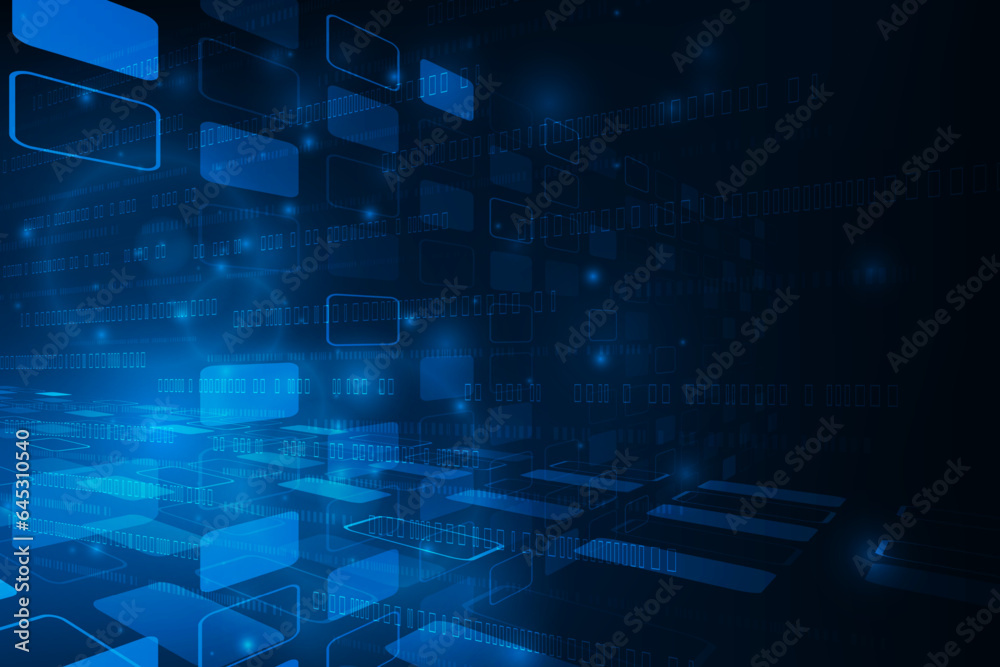 Naklejka premium Vector futuristic digital technology abstract background.