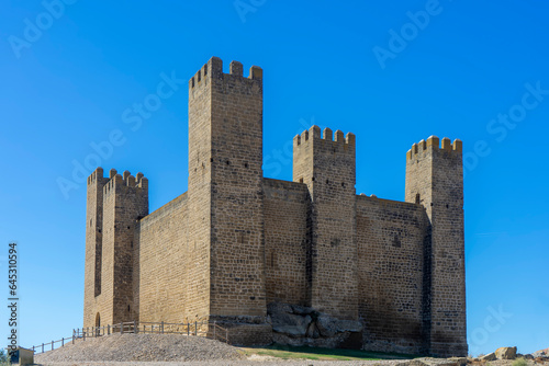 Castillo de Sádaba en la comunidad autonómica de Aragón, España 